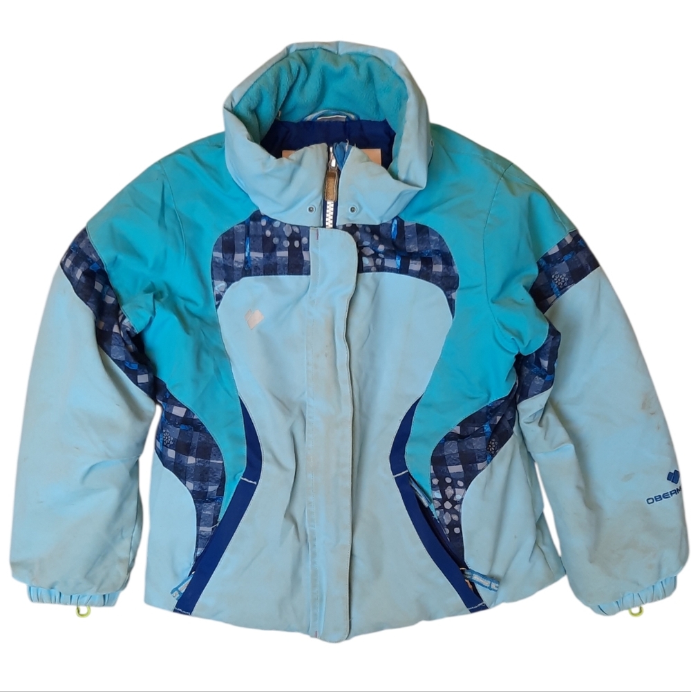 Obermeyer Kids Jacket 5 Blue Outdoor Ski Preppy Classic Outerwear Sporty Casual